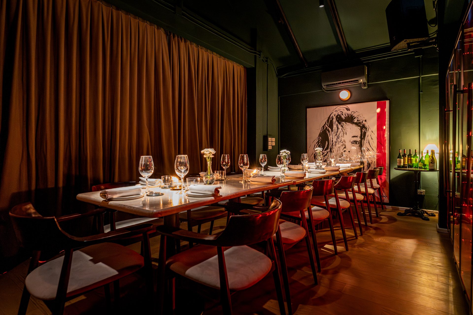 The private dining room at Bisou Bangkok